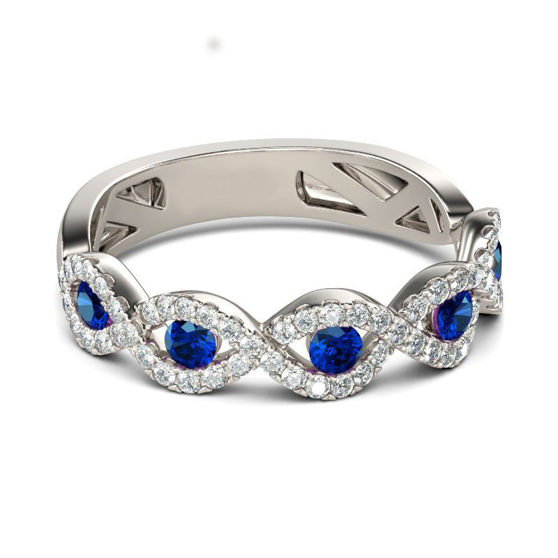 Twist Sterling Silver Women's Band-JE-Juri Elle