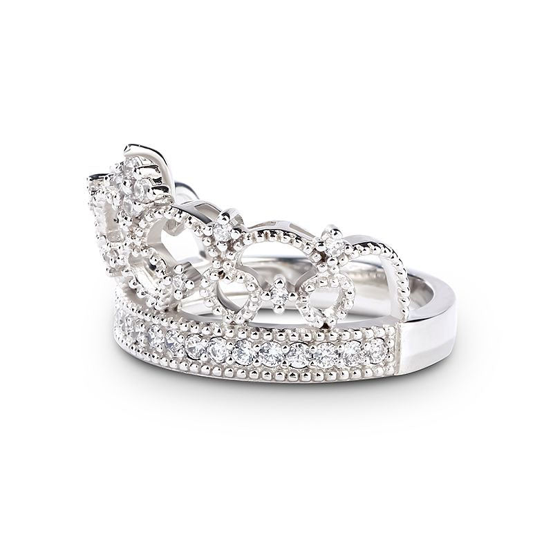 Crown Design Sterling Silver Ring-JE-Juri Elle