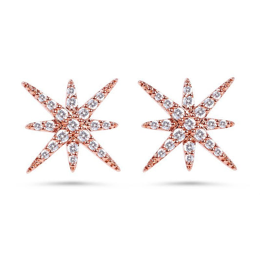Star Sterling Silver Stud Earrings-JE-Juri Elle