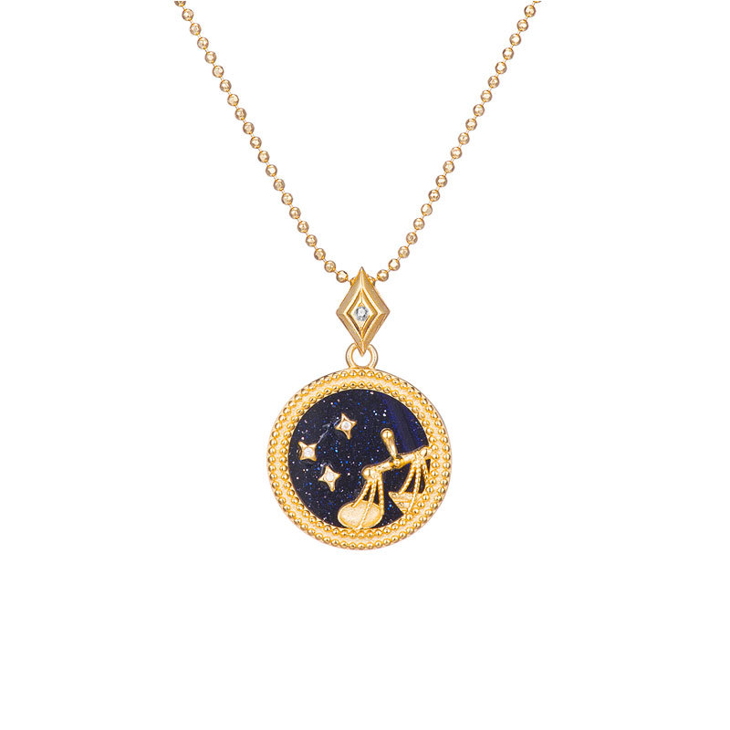 Zodiac constellation sterling silver necklace - JEMORI
