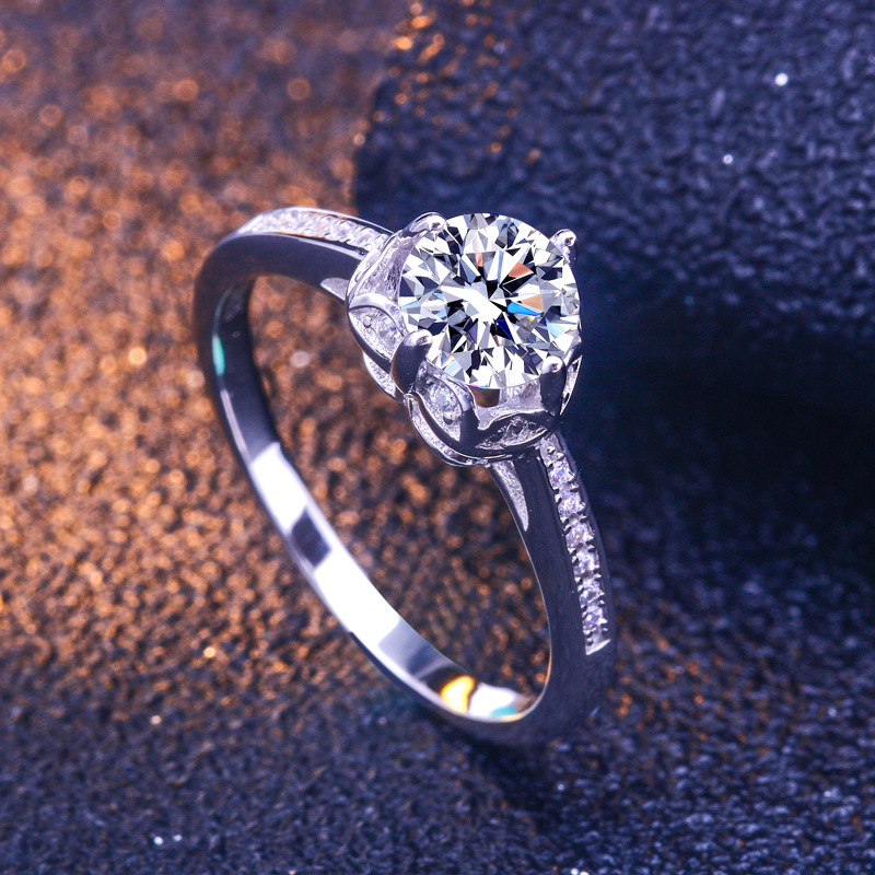 Heart Round Cut Sterling Silver Ring-TL-Juri Elle