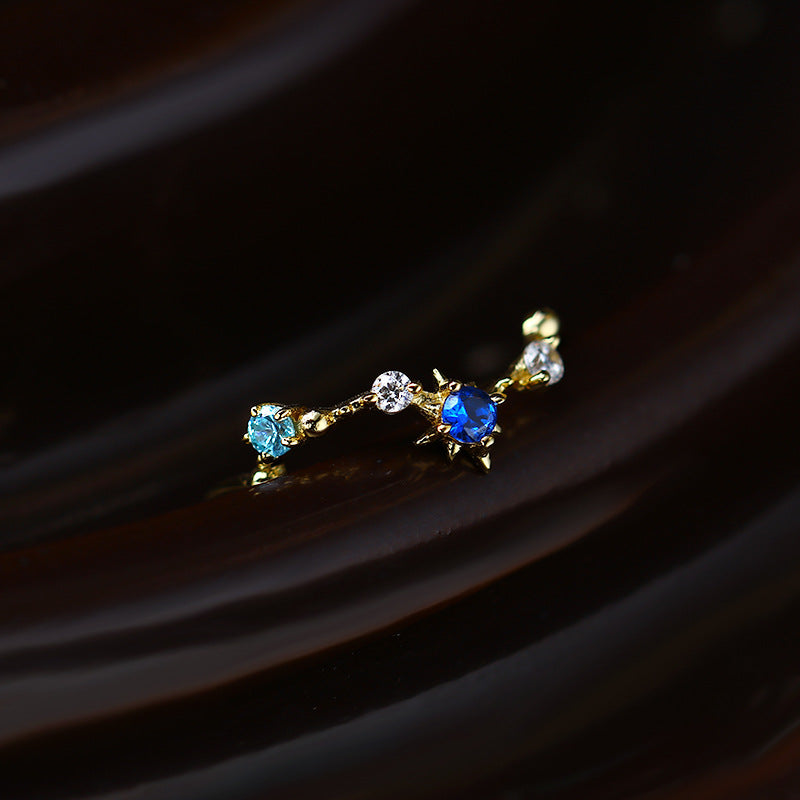 Big Dipper Shape Sterling Silver Ring-DL-Juri Elle