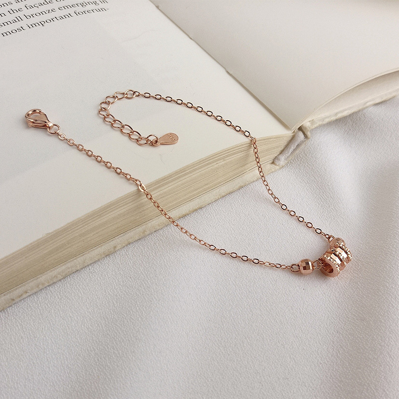 Small Waist Beads Sterling Silver Bracelet