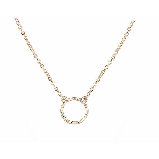 Dainty Pendant Necklaces for Women Minimalist Simple Karma Circle Coin Disc Crescent Chokers Fashion Layered Y-Necklaces
