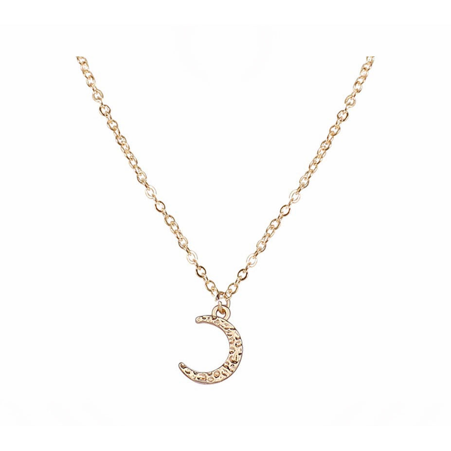 Dainty Pendant Necklaces for Women Minimalist Simple Karma Circle Coin Disc Crescent Chokers Fashion Layered Y-Necklaces