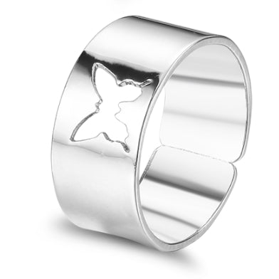 Gothic Punk Adjustable Open Rings