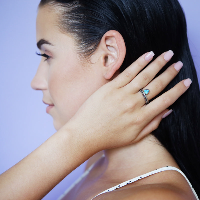 Petite Triangle Opal Ring-JE-Juri Elle