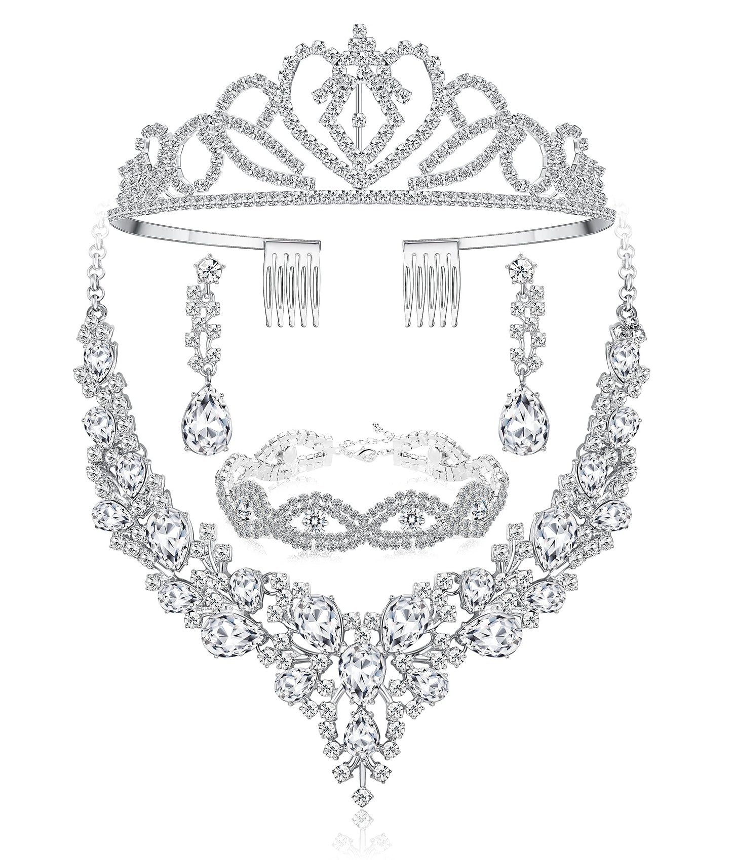 Rhinestone Bridal Jewelry Sets for Women