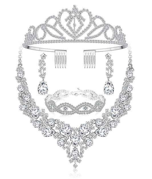 Rhinestone Bridal Jewelry Sets for Women