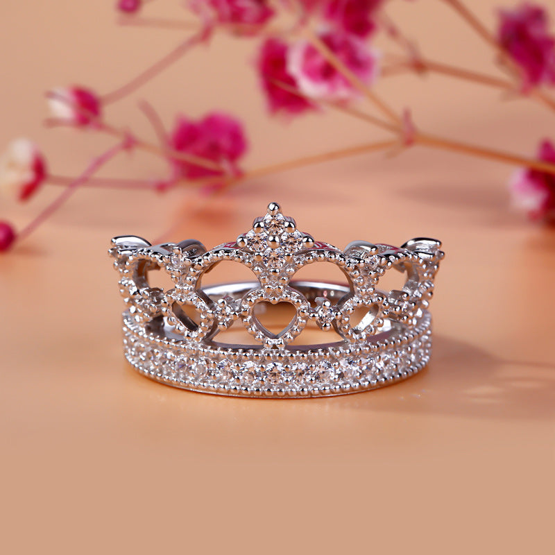 Crown Design Sterling Silver Ring-JE-Juri Elle