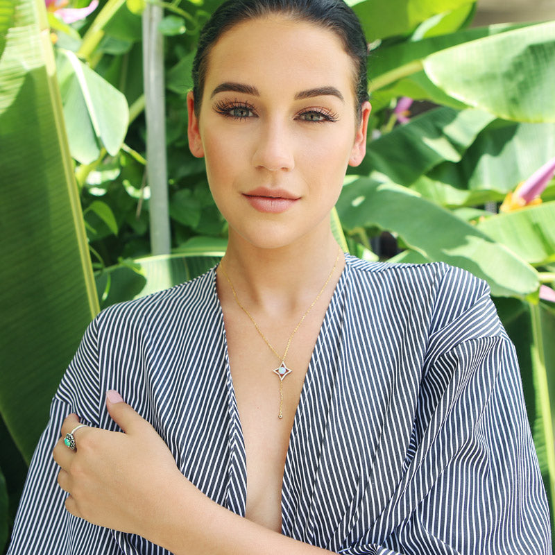 North Star Opal Necklace-JE-Juri Elle