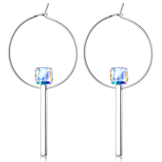 Austrian Geometric Dangle Earrings