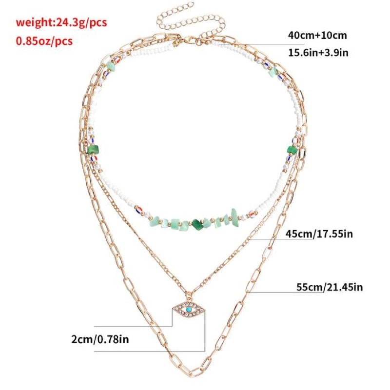 Bohemian Devil's Eye Necklace