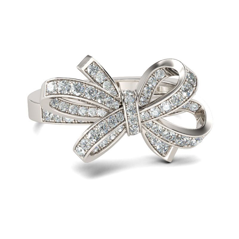 Bowknot Sterling Silver Cocktail Ring-JE-Juri Elle