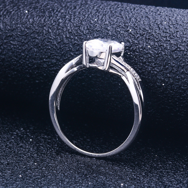 Vantage Oval Cut Sterling Silver Ring-TL-Juri Elle