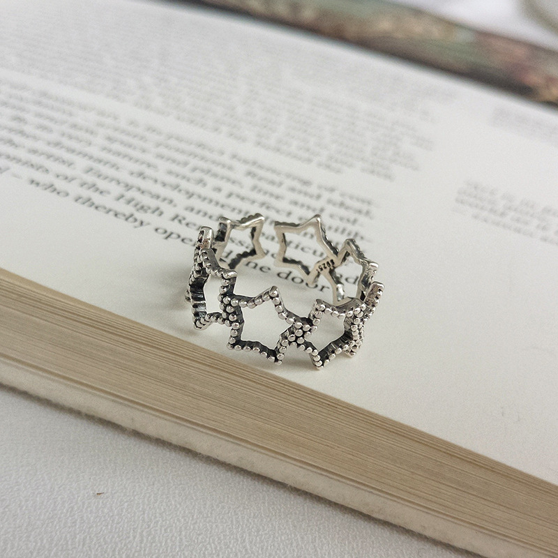 Hallow Star Thai Silver Ring