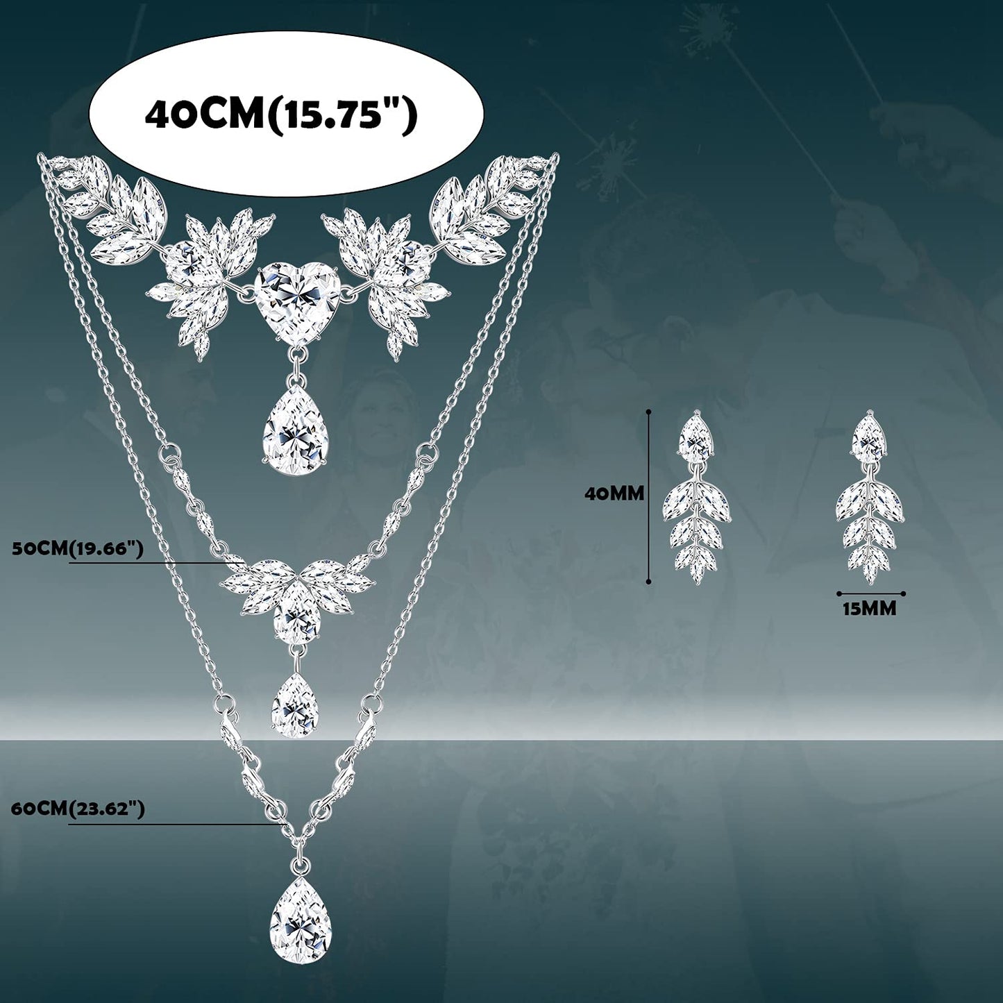 Wedding Bridal Jewelry Set for Women
