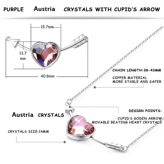 Heart Pendant Necklace for Women