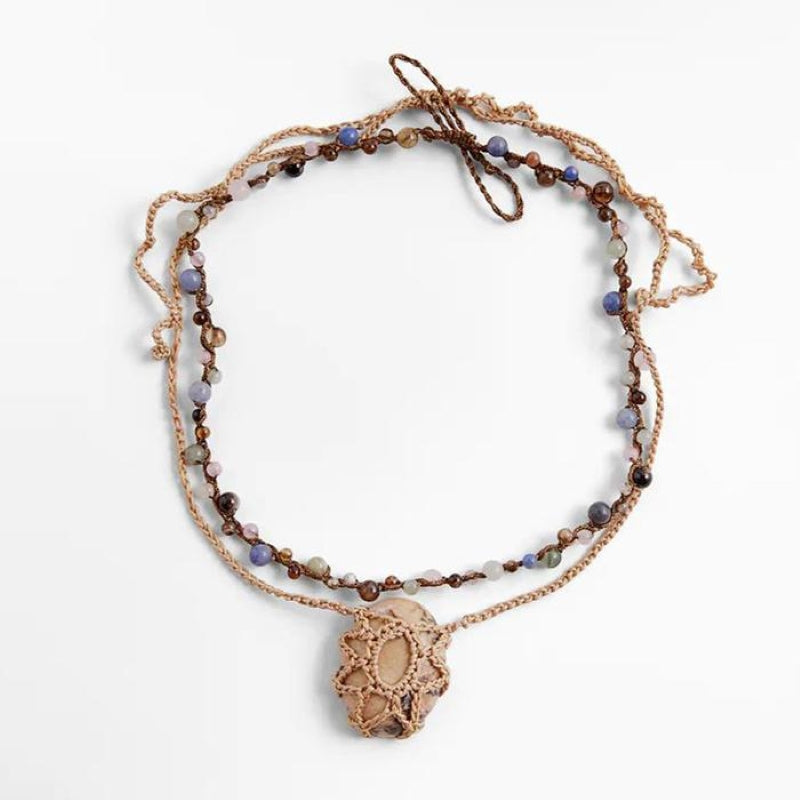 Bohemian Hand-woven Multilayer Gravel Necklace