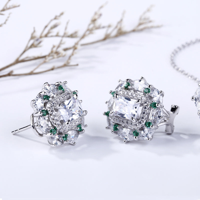 Cinderella Stud Earrings-JE-Juri Elle