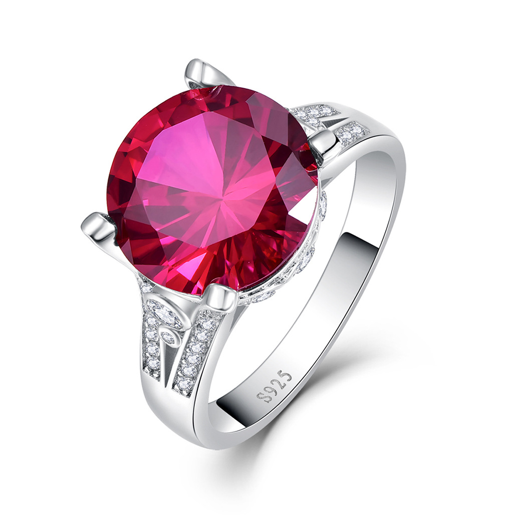 Classic Round Cut Sterling Silver Ring-ZX-Juri Elle