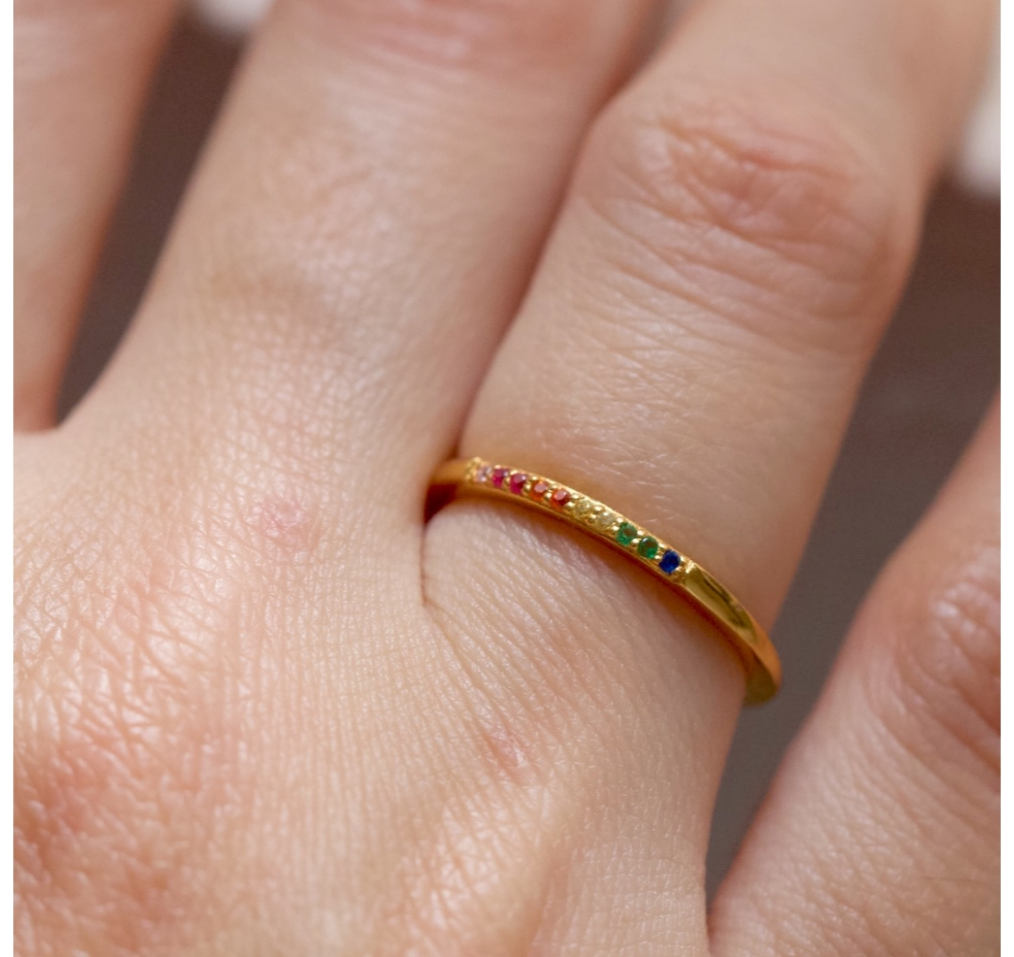 Rainbow Eternity Ring-J&CO-Juri Elle