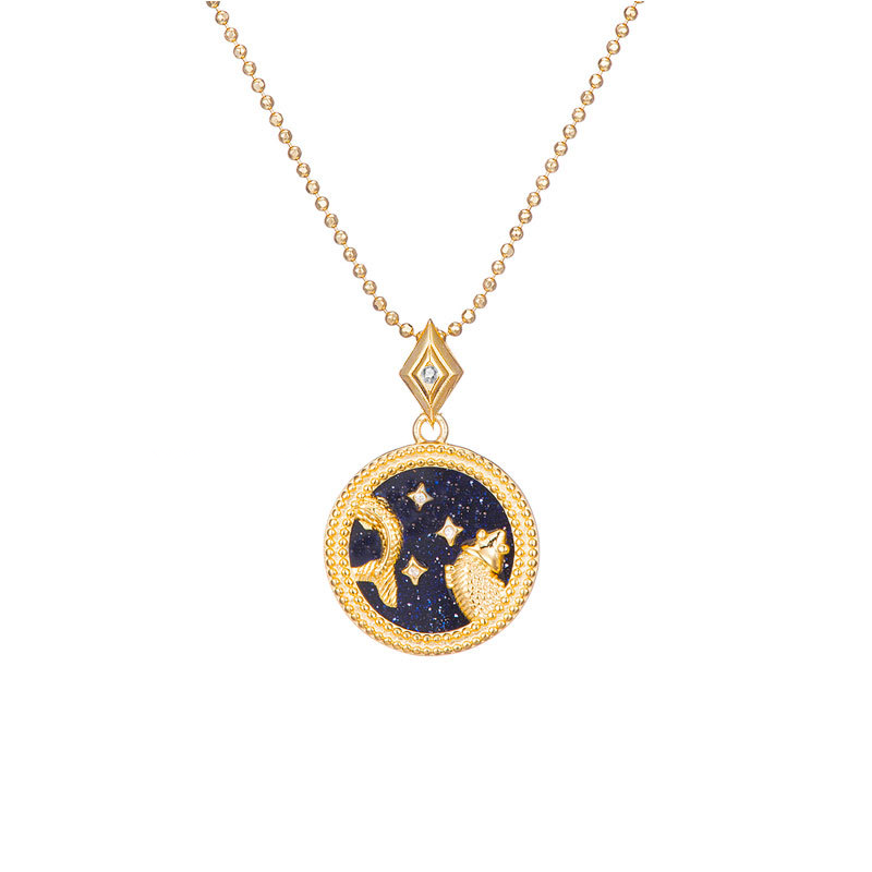 Zodiac constellation sterling silver necklace - JEMORI