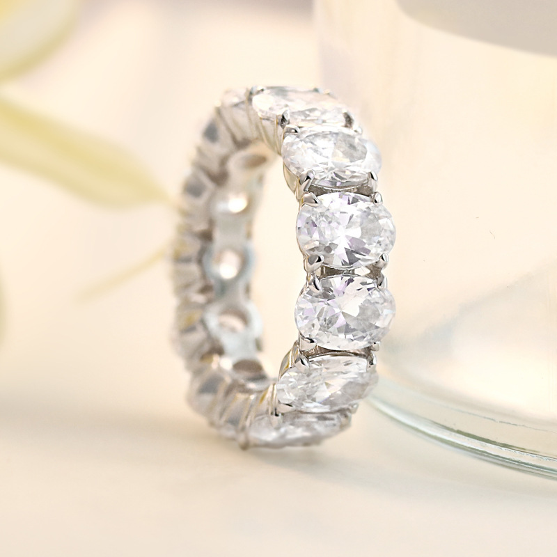 Promise Oval Cut Sterling Silver Ring For Women-TL-Juri Elle