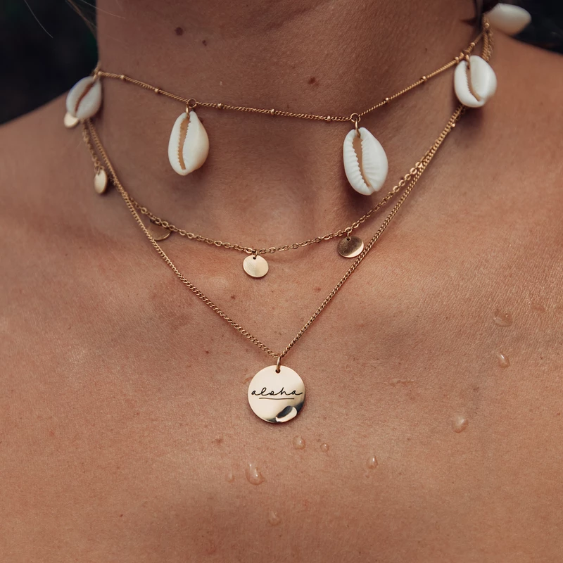 'ALOHA COIN' NECKLACE-purelei-Juri Elle