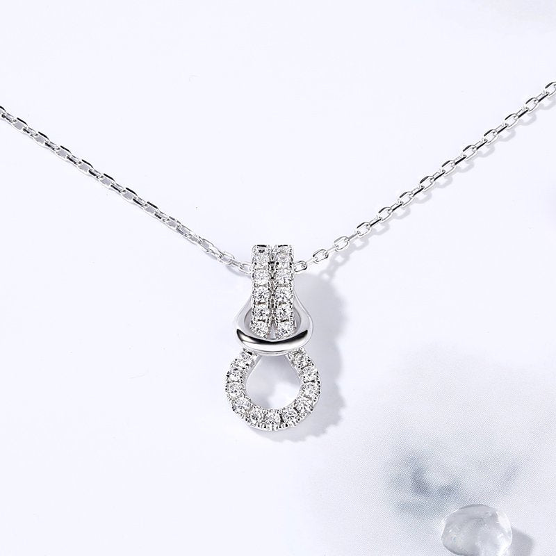 Infinity Love Sterling Silver Necklace-JE-Juri Elle