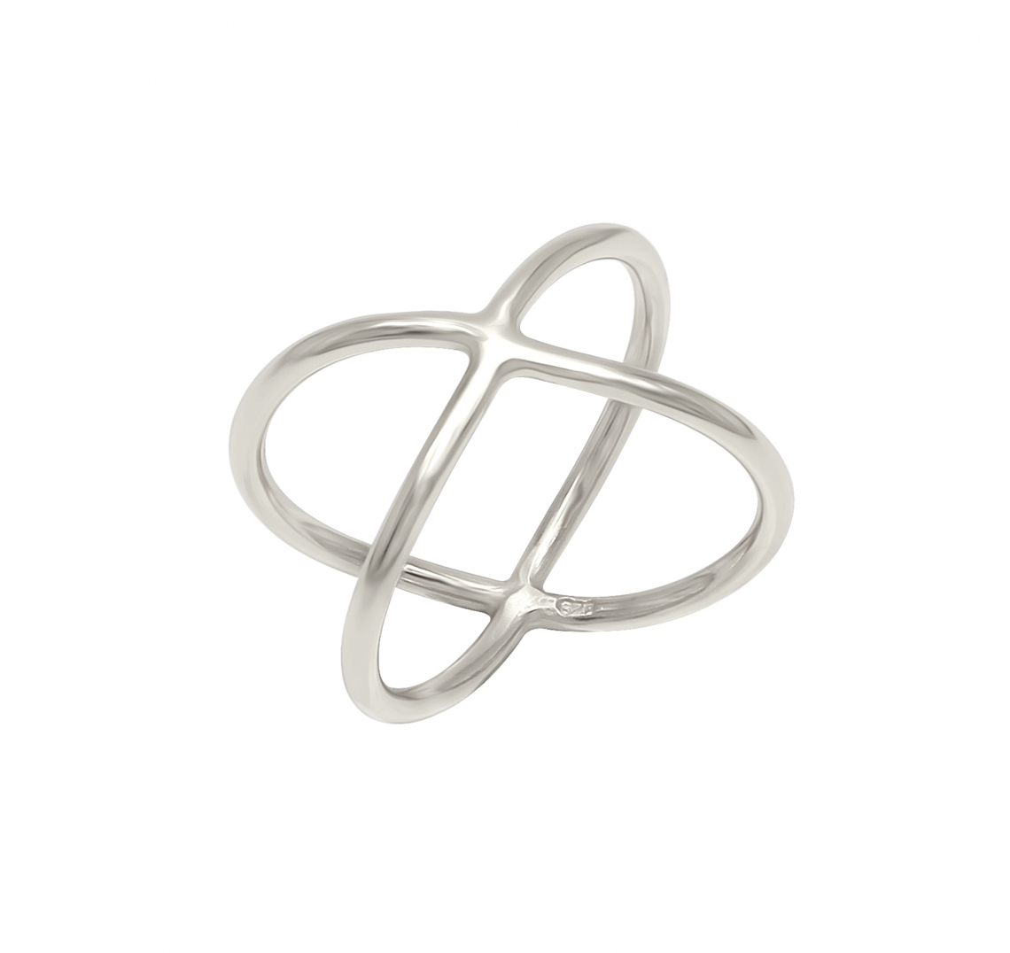 Criss Cross Ring Gold-J&CO-Juri Elle