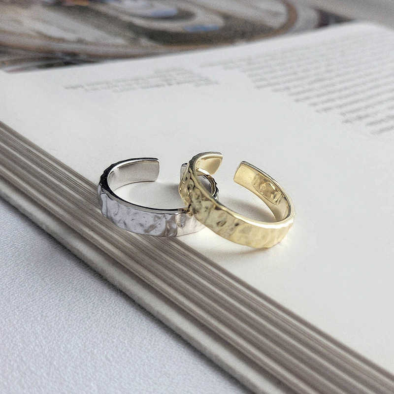 Undulating Adjustable Sterling Silver Ring