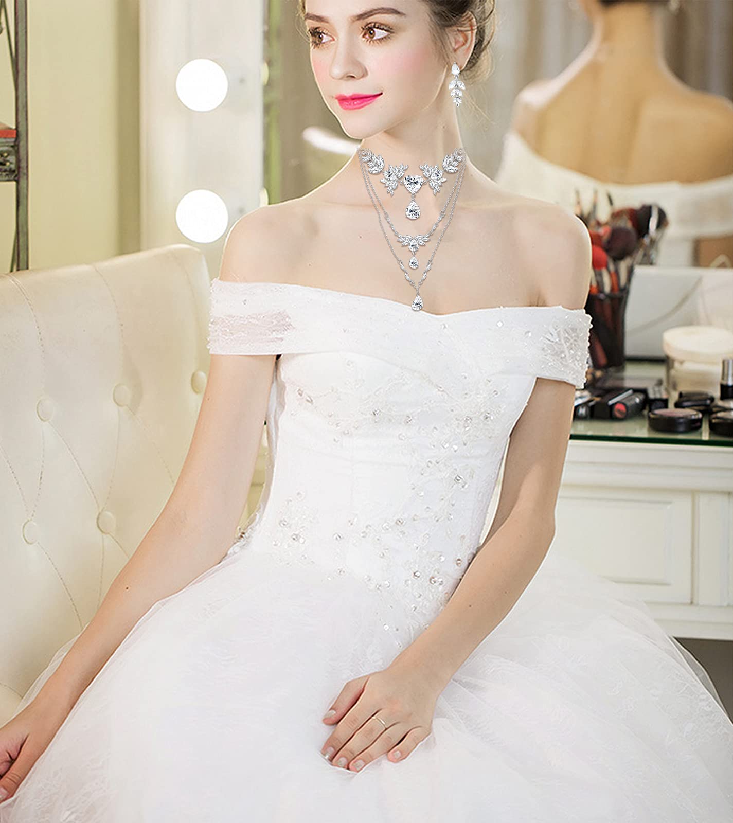 Wedding Bridal Jewelry Set for Women