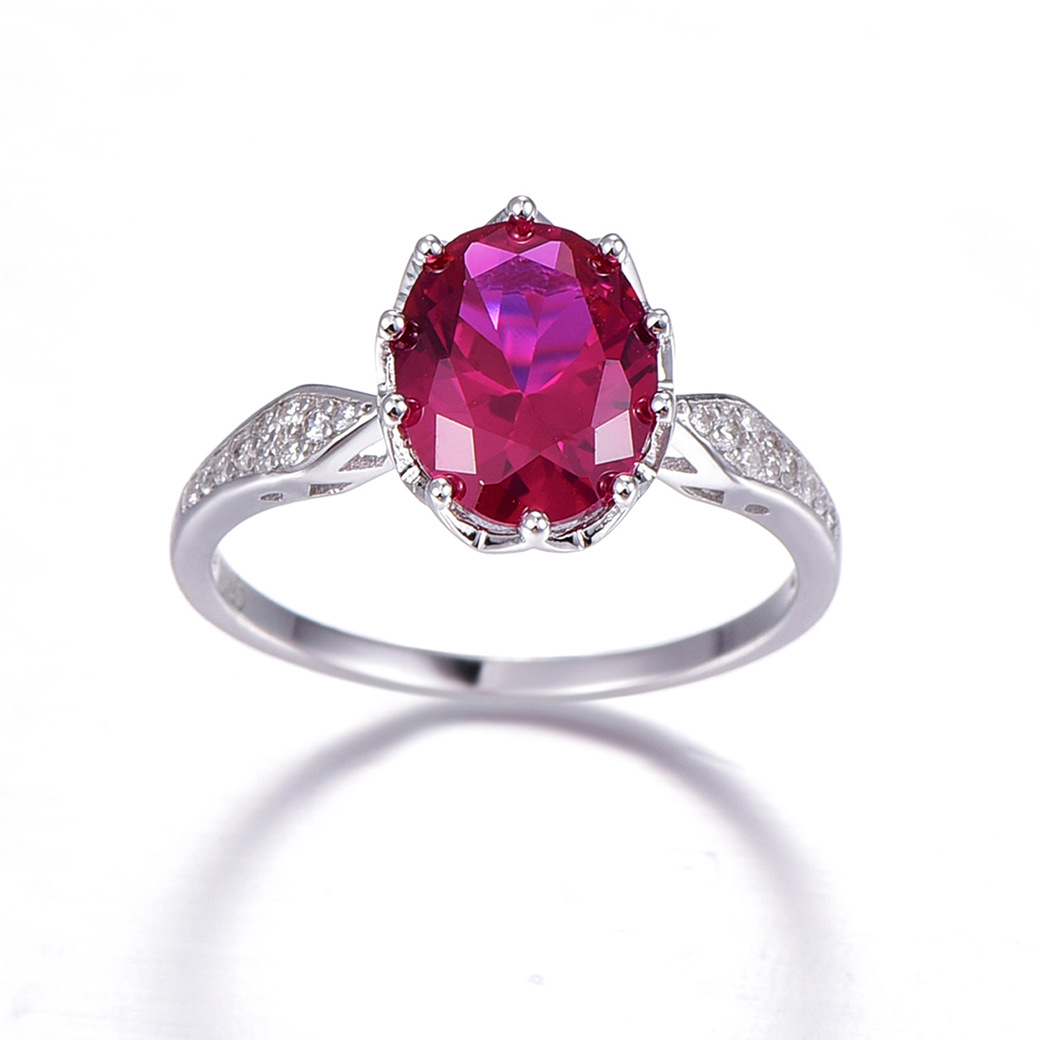 Fairy Round Cut Sterling Silver Ring-ZX-Juri Elle
