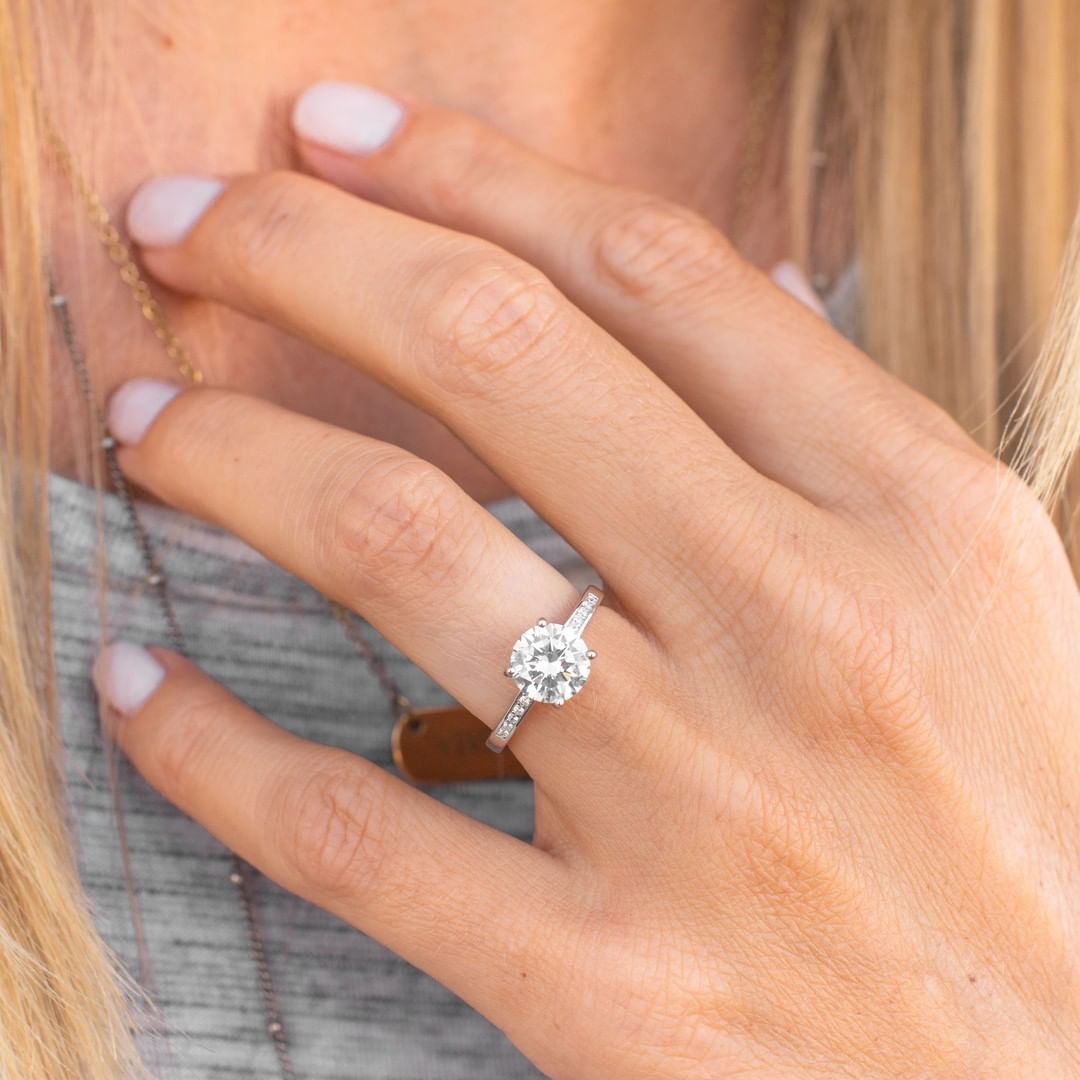 Classic Enchanted Round Cut Sterling Silver Ring