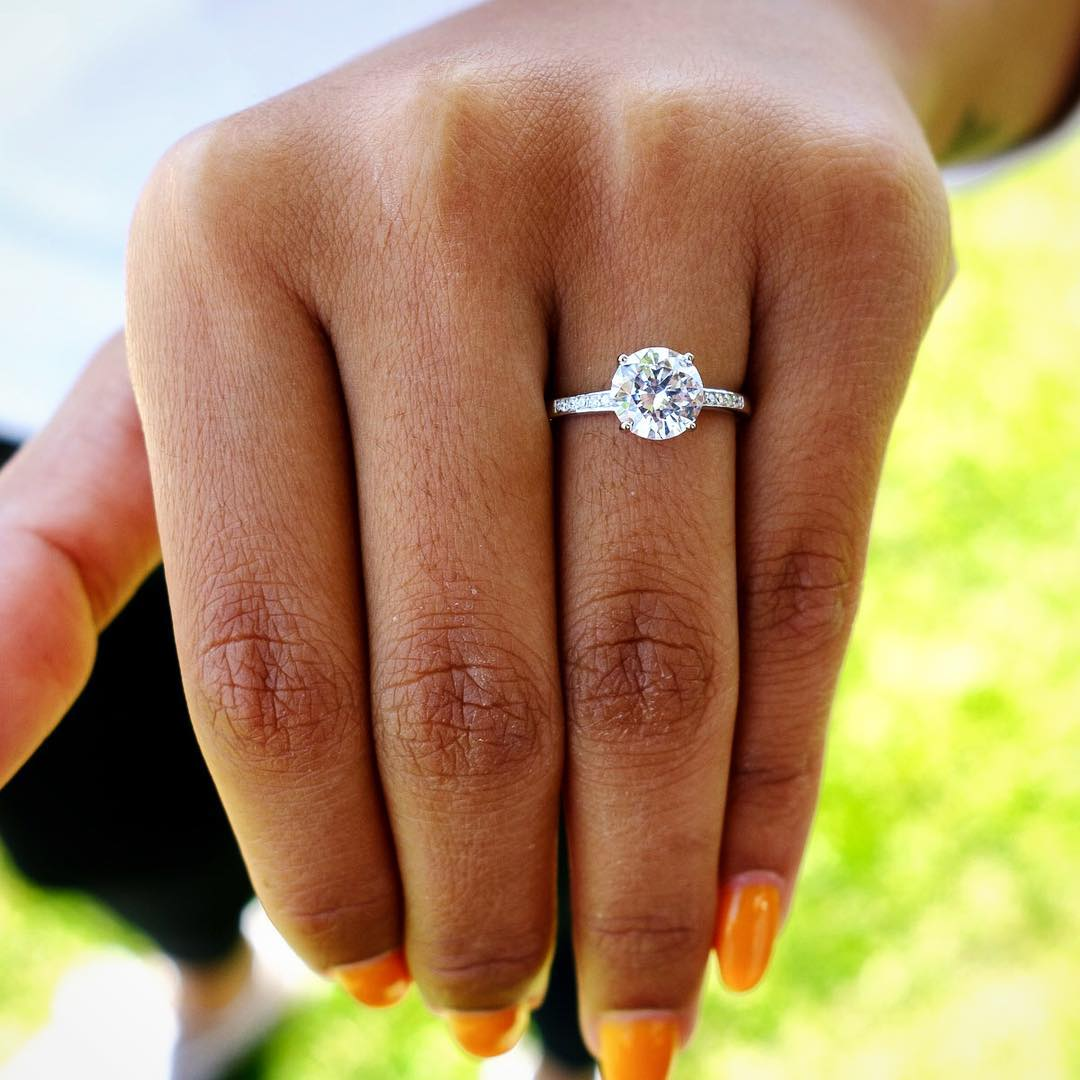 Classic Enchanted Round Cut Sterling Silver Ring