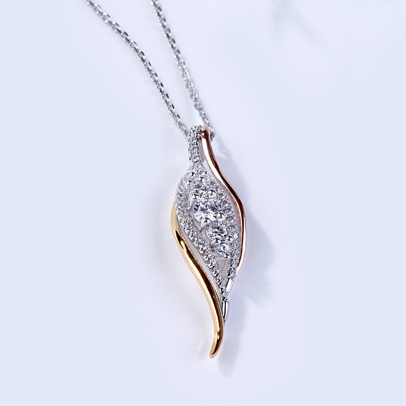 Dainty Tri-Tone Necklace-JE-Juri Elle
