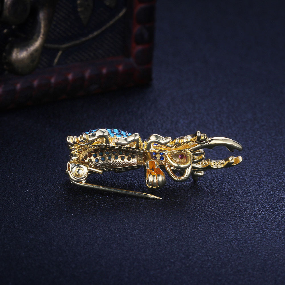 Halloween Beetle Round Cut Alloy Brooch