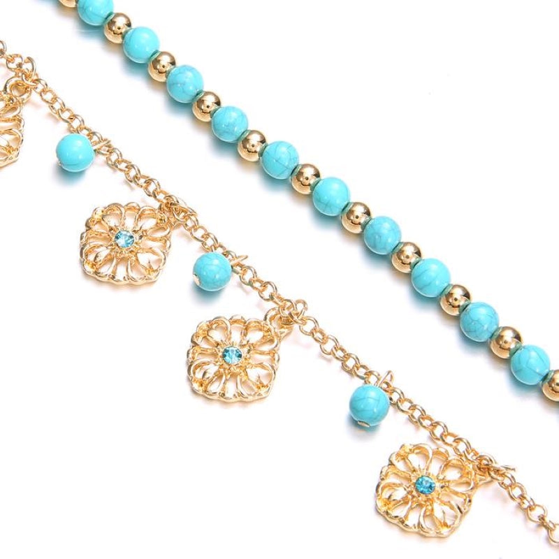 Bohemian Pine Beads Anklet Loose