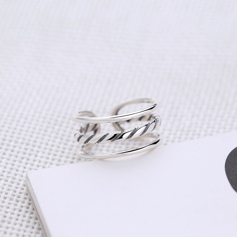 Adjustable Multiple Sterling Silver Ring