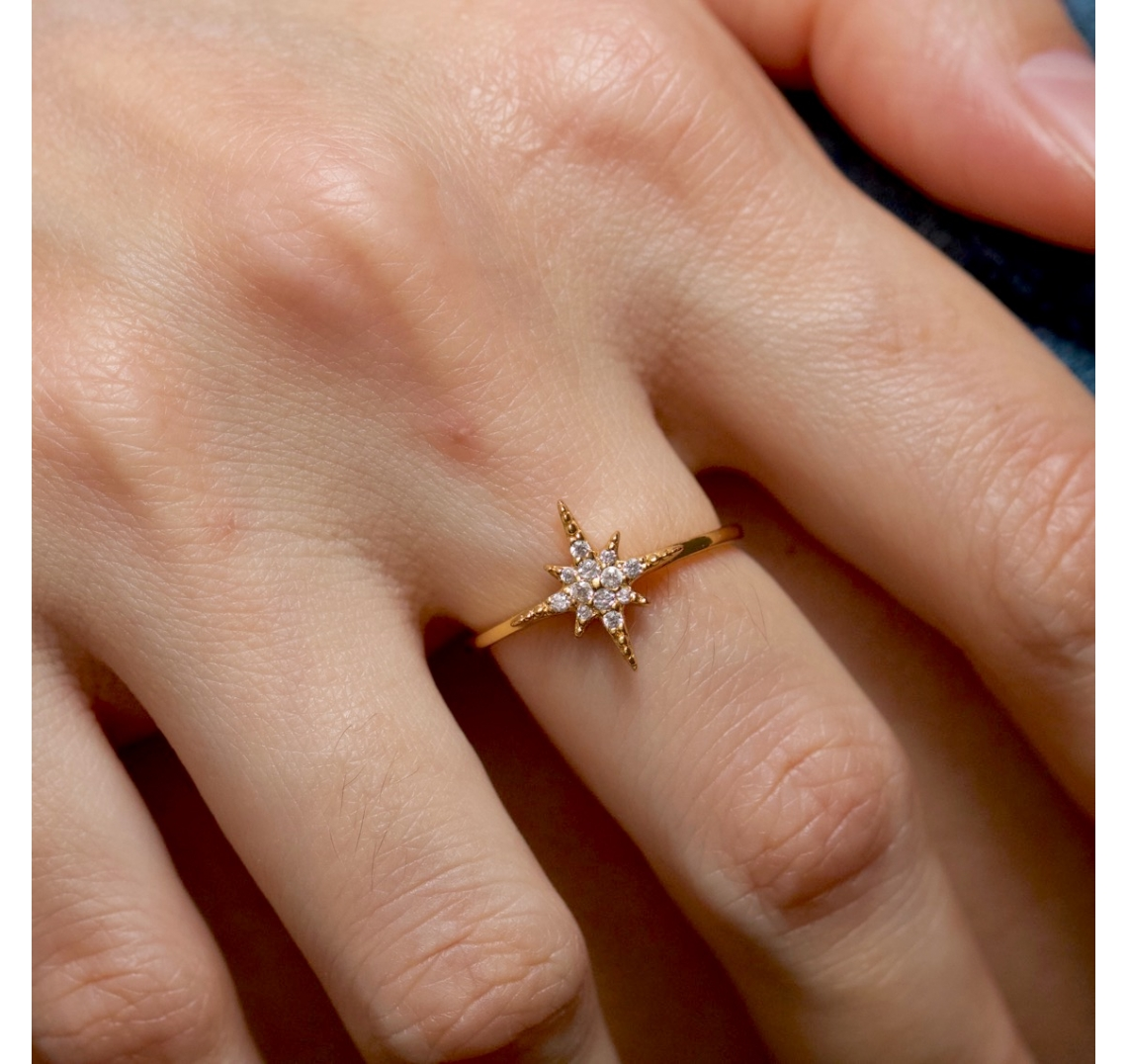 Pave Starburst Ring-J&CO-Juri Elle