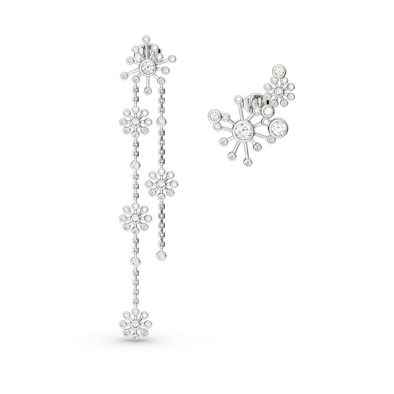 Dandelion Mismatched Earrings-JE-Juri Elle