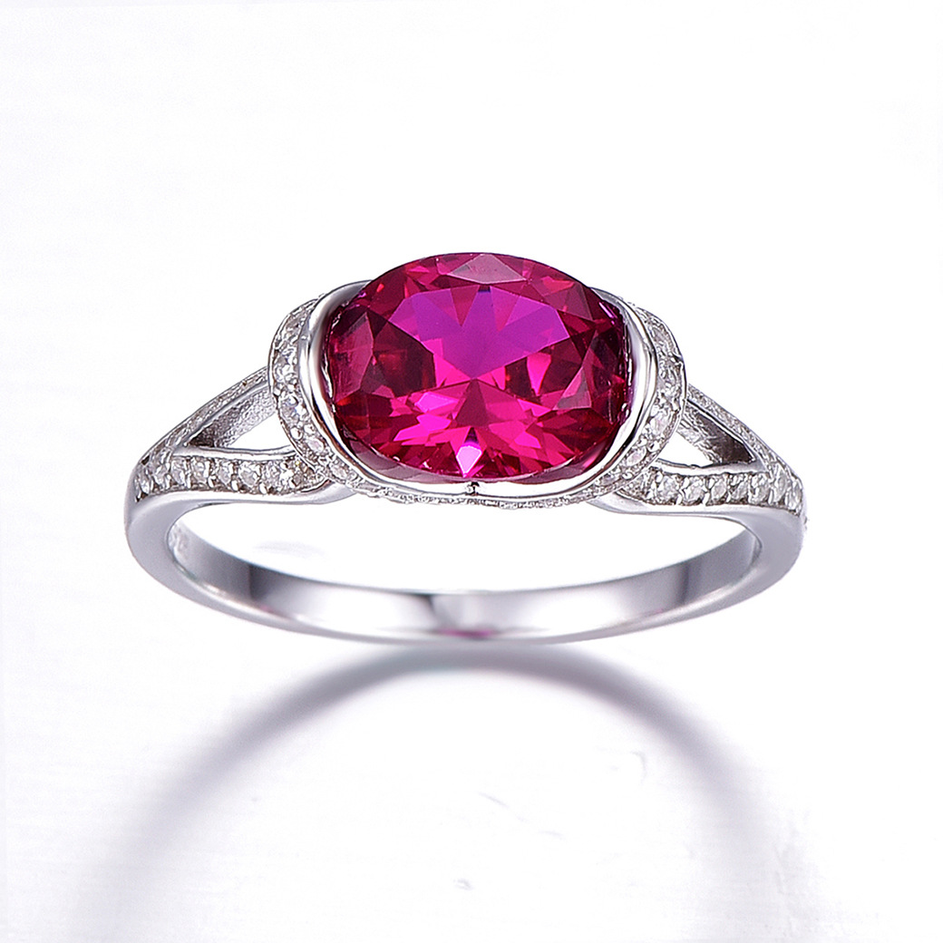 Halo Round Cut Sterling Silver Ring-ZX-Juri Elle