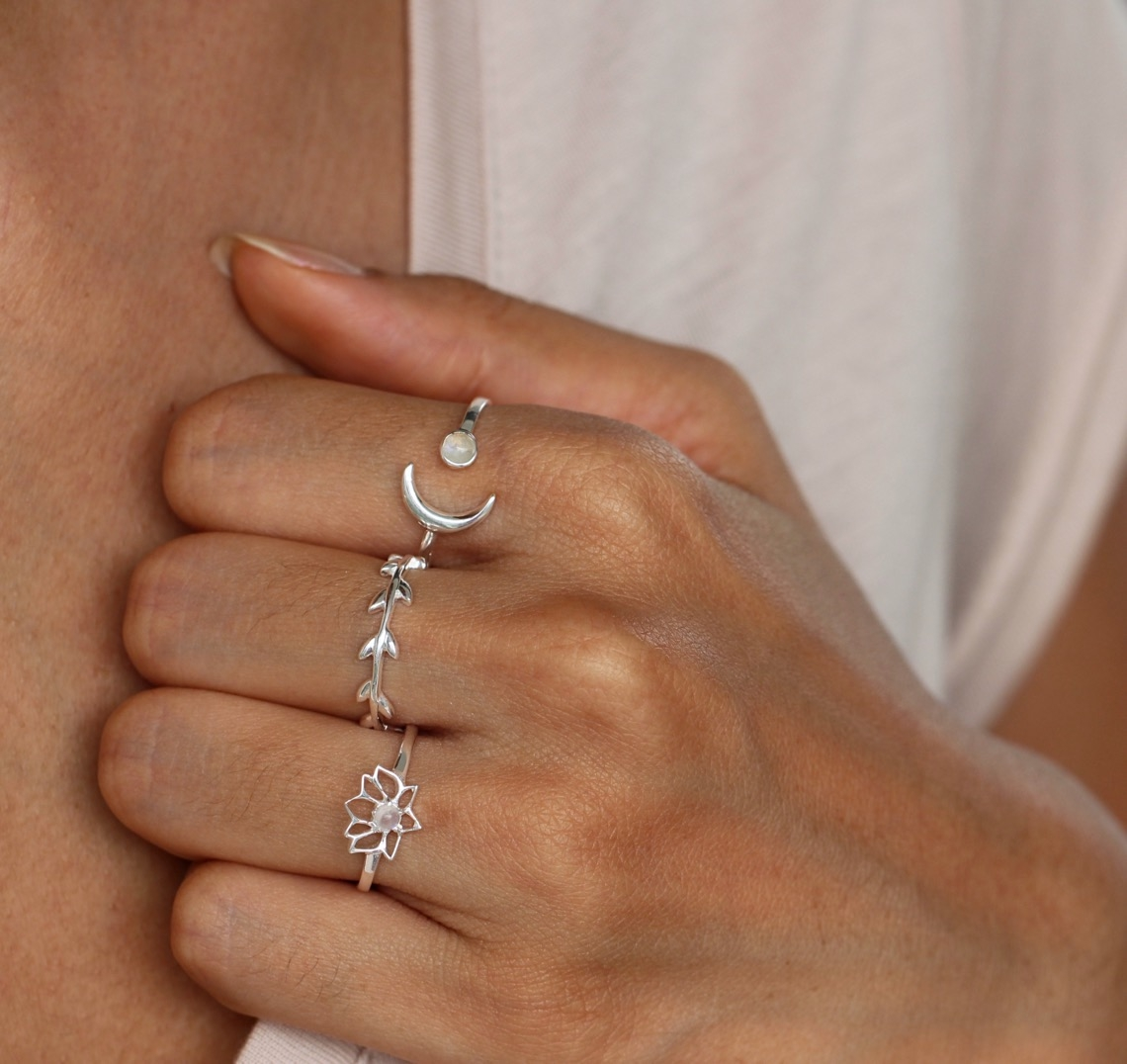 Lunar Moonstone Ring-J&CO-Juri Elle