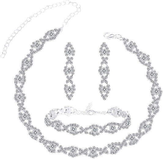 Jstyle Wedding Jewelry Set for Women Bridesmaid Jewelry
