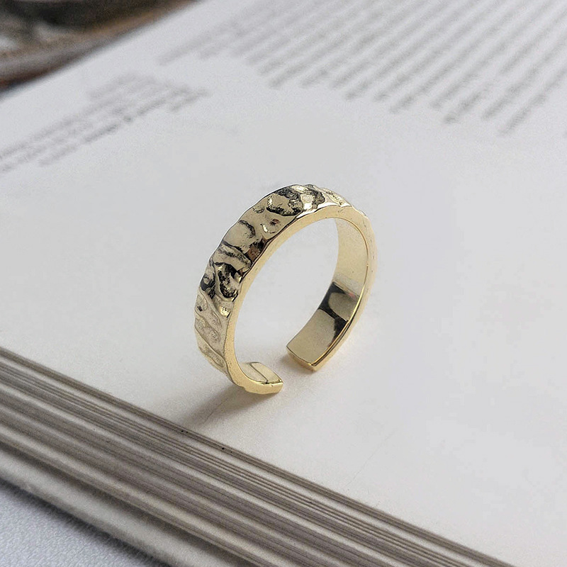 Undulating Adjustable Sterling Silver Ring