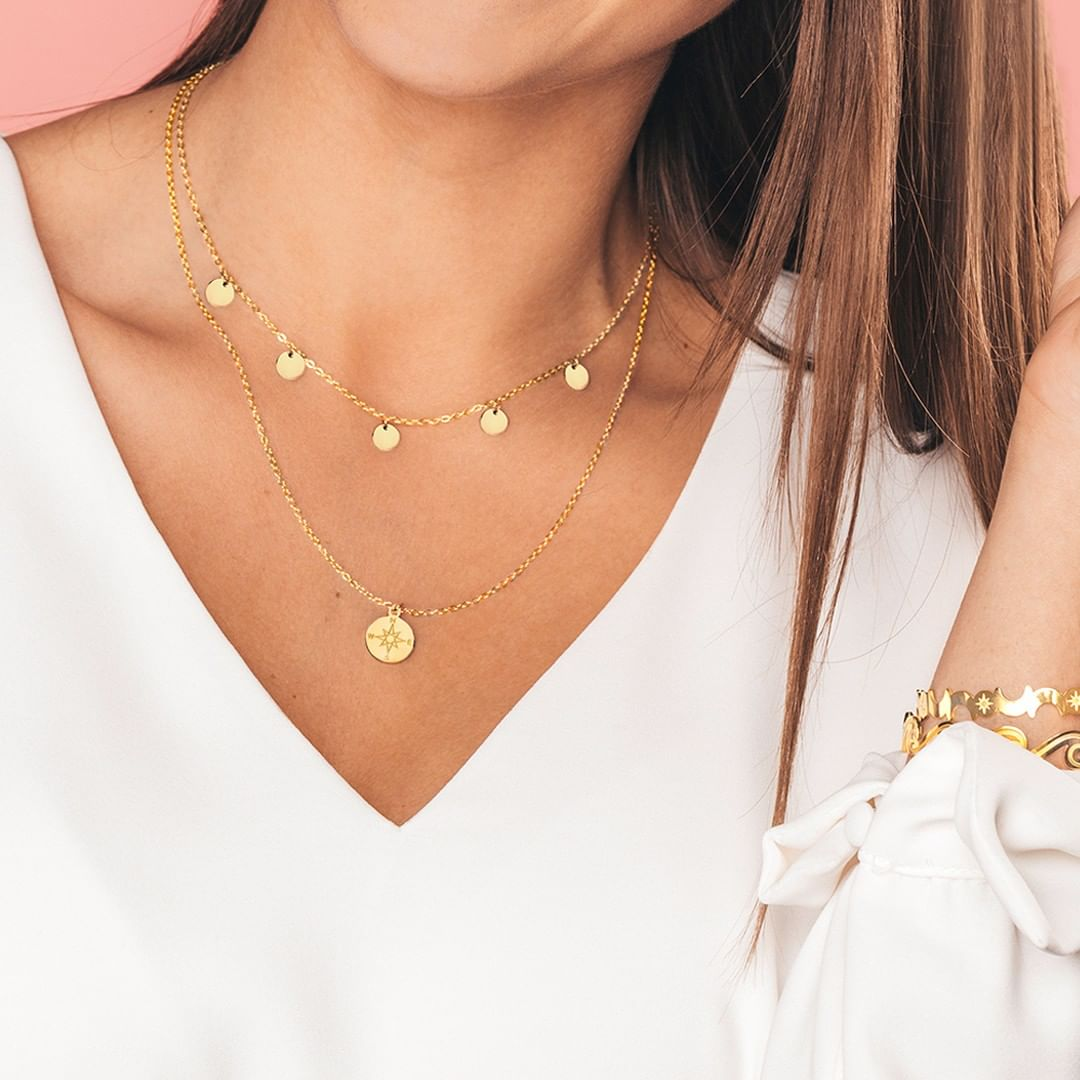 ' COMPASS ' NECKLACE-purelei-Juri Elle