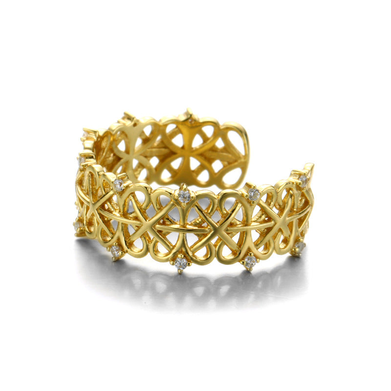 Lace Style Sterling Silver Ring-DL-Juri Elle