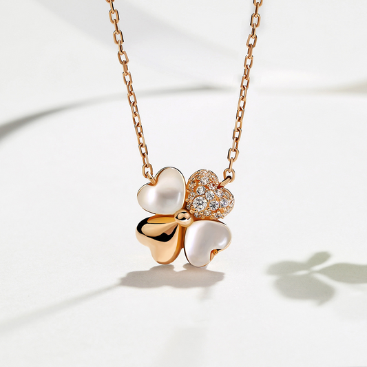 Guardian Lucky Round Cut Sterling Silver Necklace