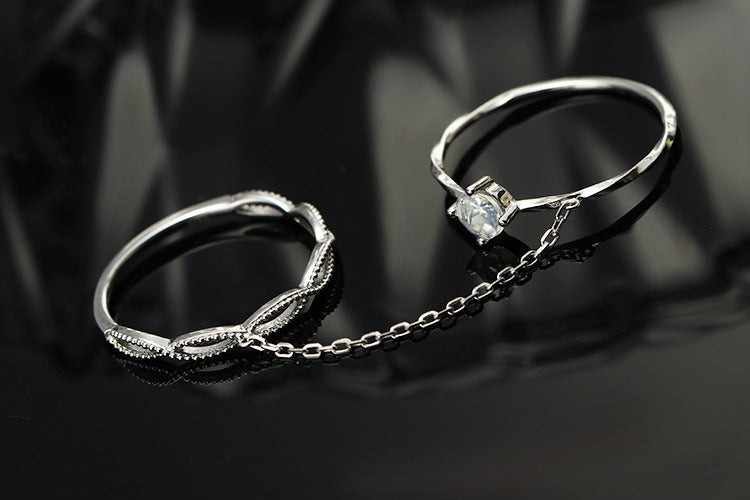 Moonstone Stackable Sterling Silver Ring-DL-Juri Elle